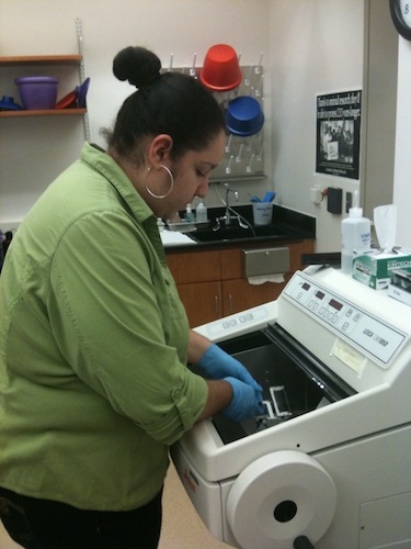 Slicing at the cryostat machine