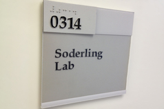 Soderling Lab sign