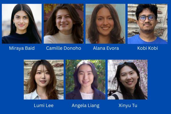 Photos of the 7 new graduate students in the Neurobiology PhD program