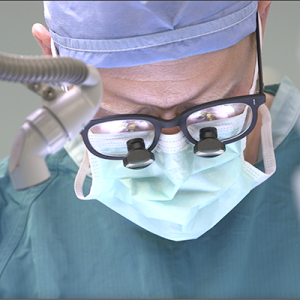 Derek Southwell conducting a surgery